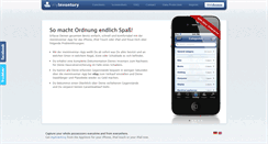 Desktop Screenshot of meininventar.de